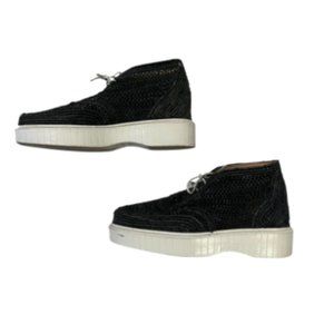 Clergerie Paris - Lisa Woven Raffia Platform Loafers - Size 6.5